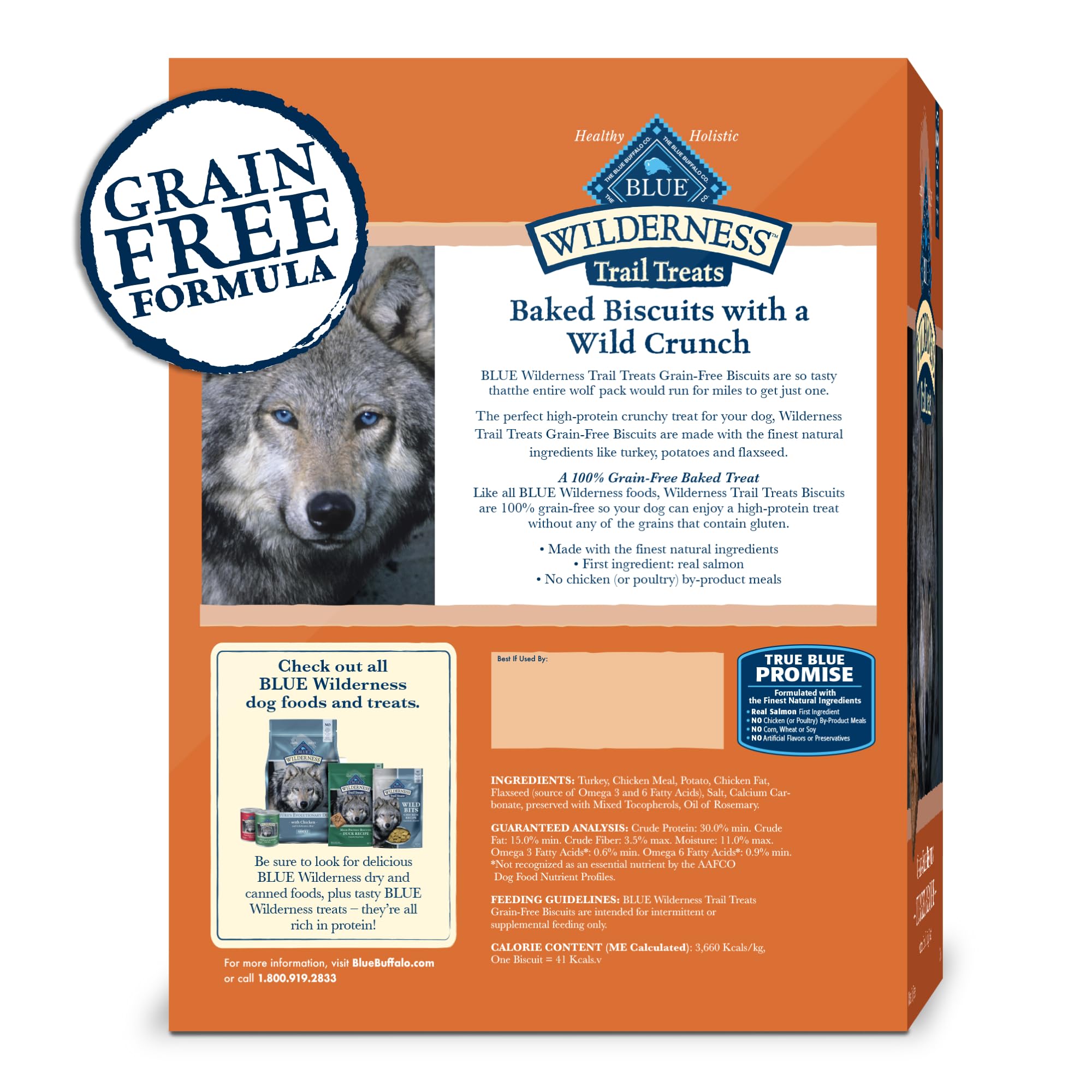 Blue Buffalo Wilderness Trail Treats ingredientes naturales para perros activos