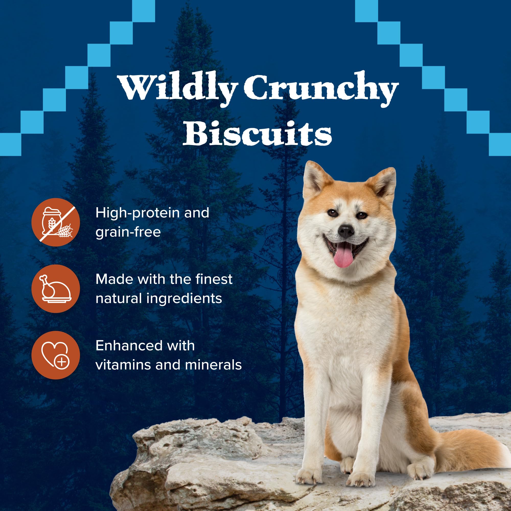 Blue Buffalo Wilderness Trail Treats textura crujiente para perros de cualquier tamaño