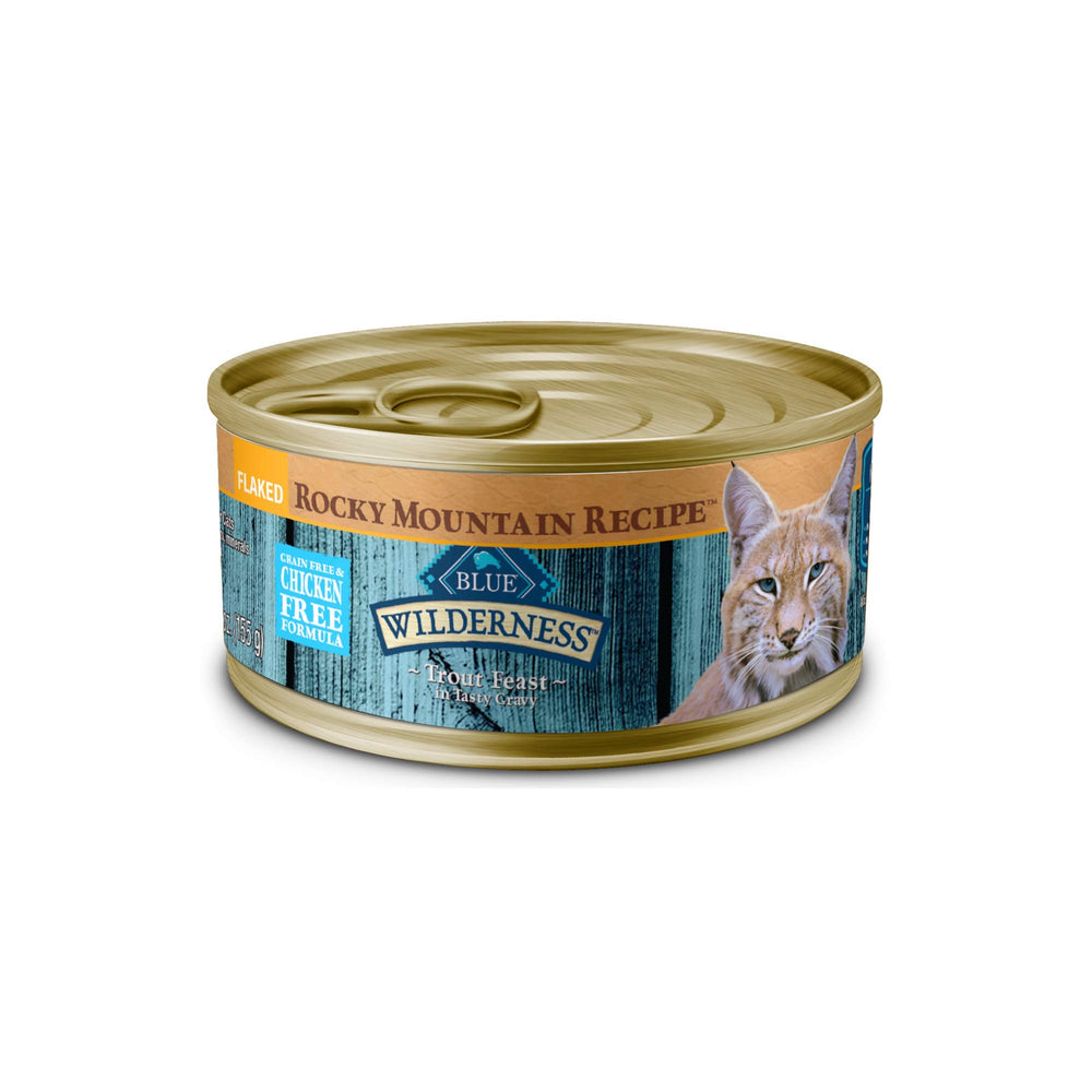 Blue Buffalo Wilderness trucha real como ingrediente principal para más energía.