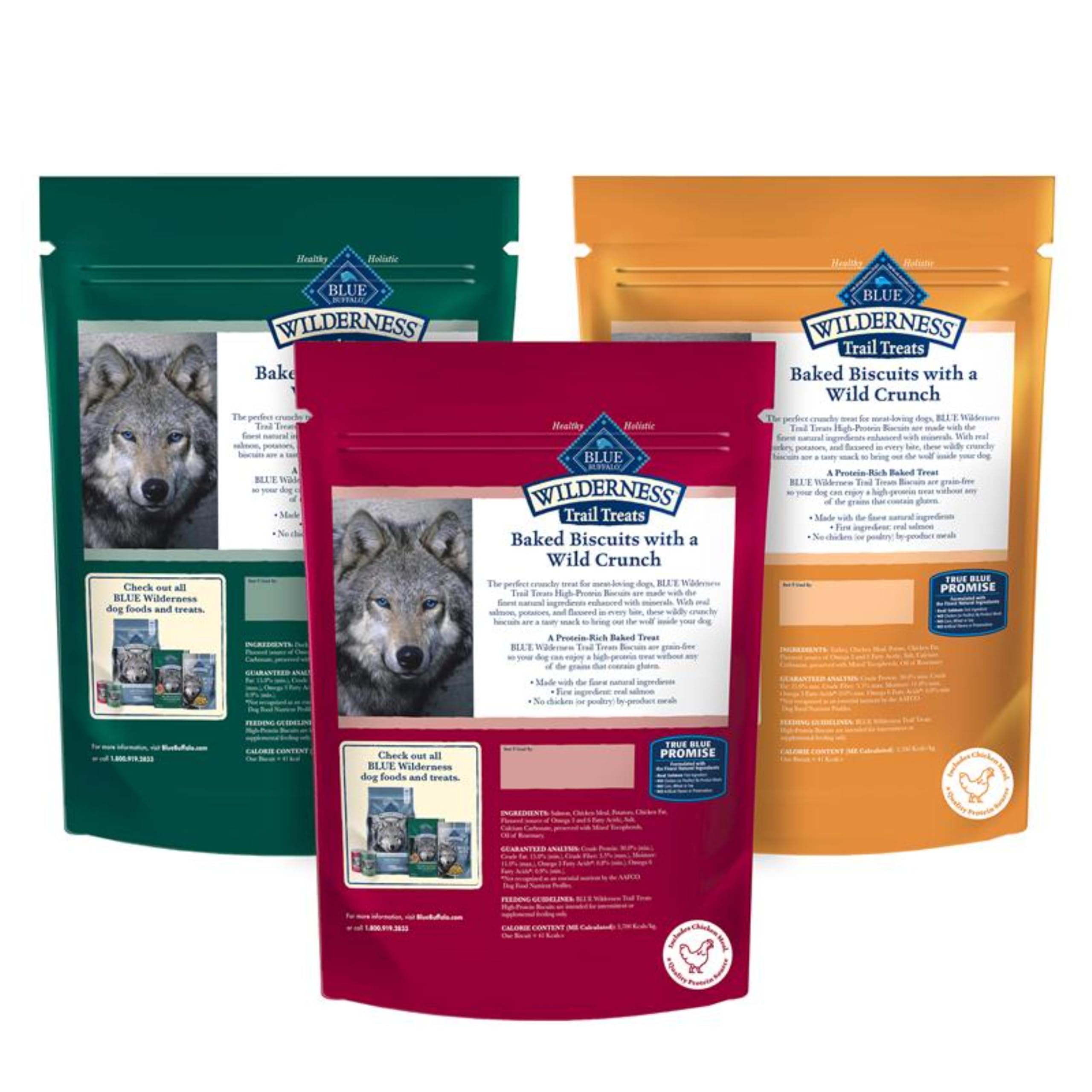 Blue Buffalo Wilderness pavo bocaditos: opción crujiente para recompensas diarias.