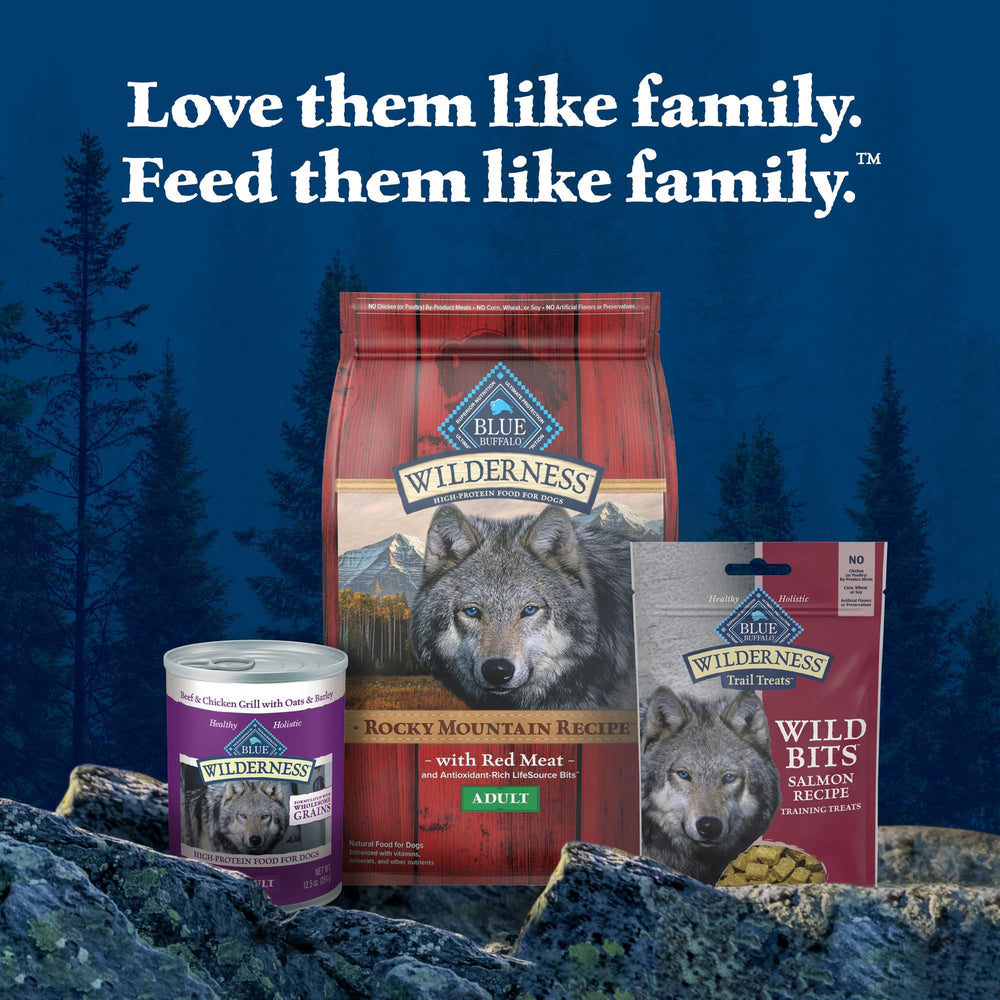 Blue Buffalo Wilderness Wild Bits, sabor a salmón que anima al perro durante las sesiones.