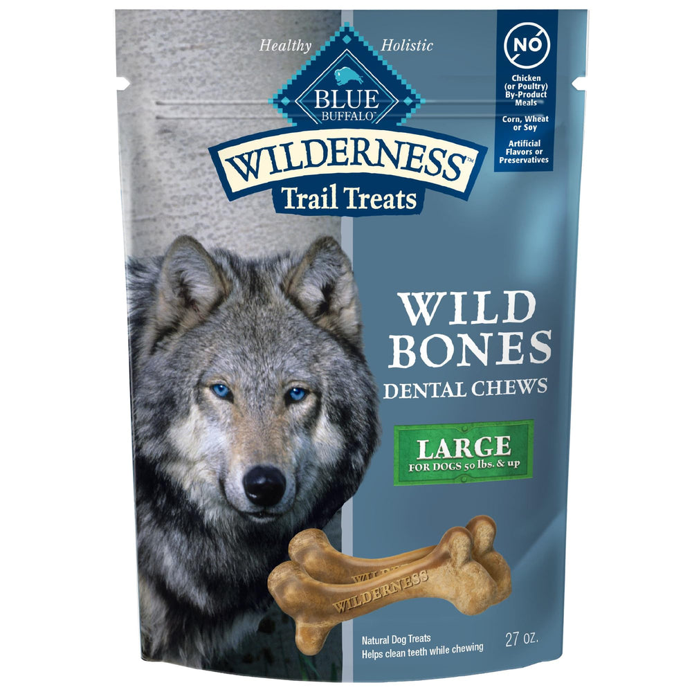 Blue Buffalo Wilderness Wild Bones Grandes envase, opción de premio diario práctico.