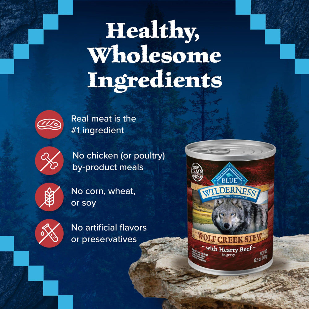 Blue Buffalo Wilderness Wolf Creek Stew: sirve solo o mezcla con croquetas.
