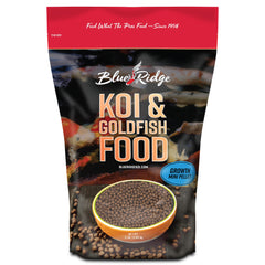 Blue Ridge Koi Alimento: bolsa 2 lb frente pellets flotantes para crecimiento