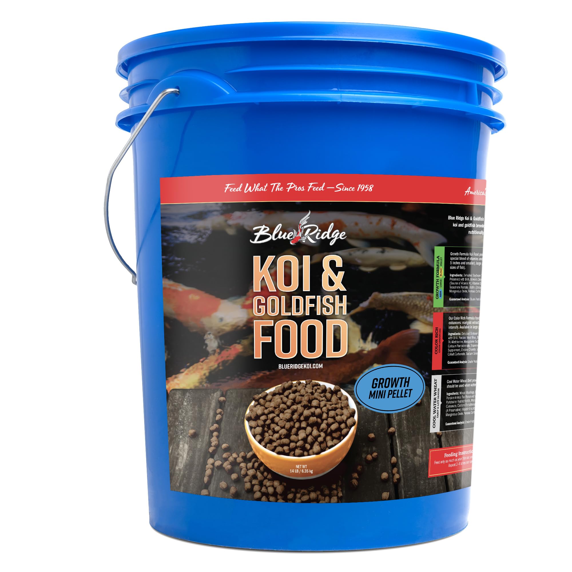 Blue Ridge Fish Hatchery bolsa de 14 libras para alimentar koi y pez dorado
