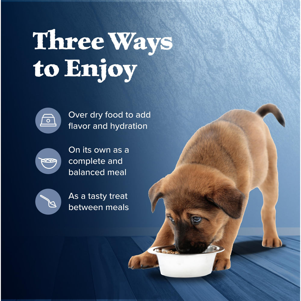 Sin subproductos de aves en Blue Wilderness para cachorros.