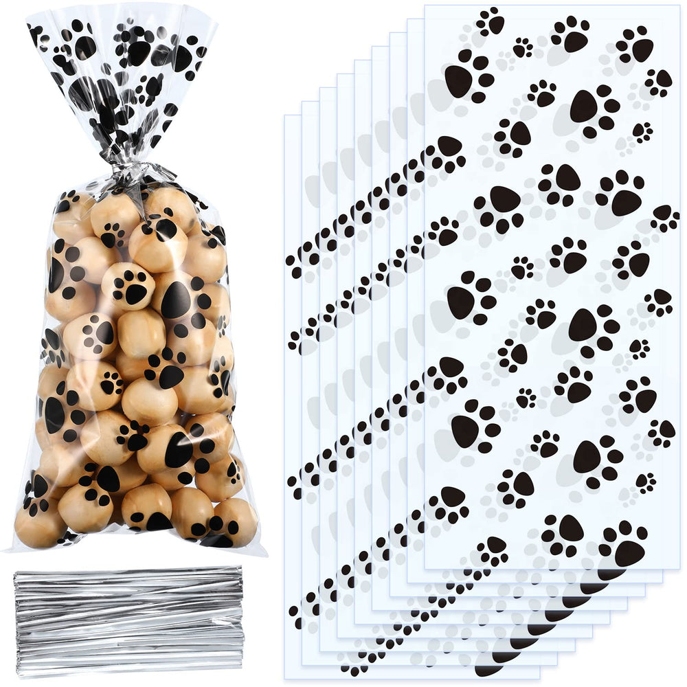 Blulu bolsas con huellas de patitas, ideales para fiestas de mascotas