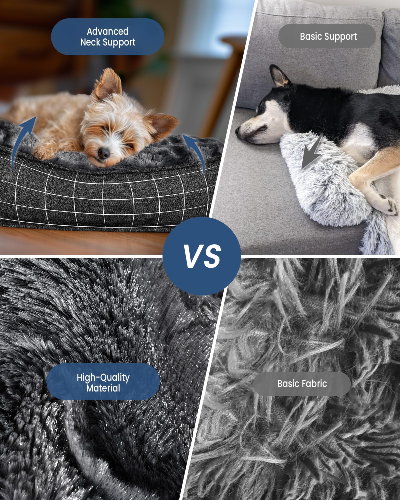 Cama para perros grandes 41x37 pulgadas de blunique