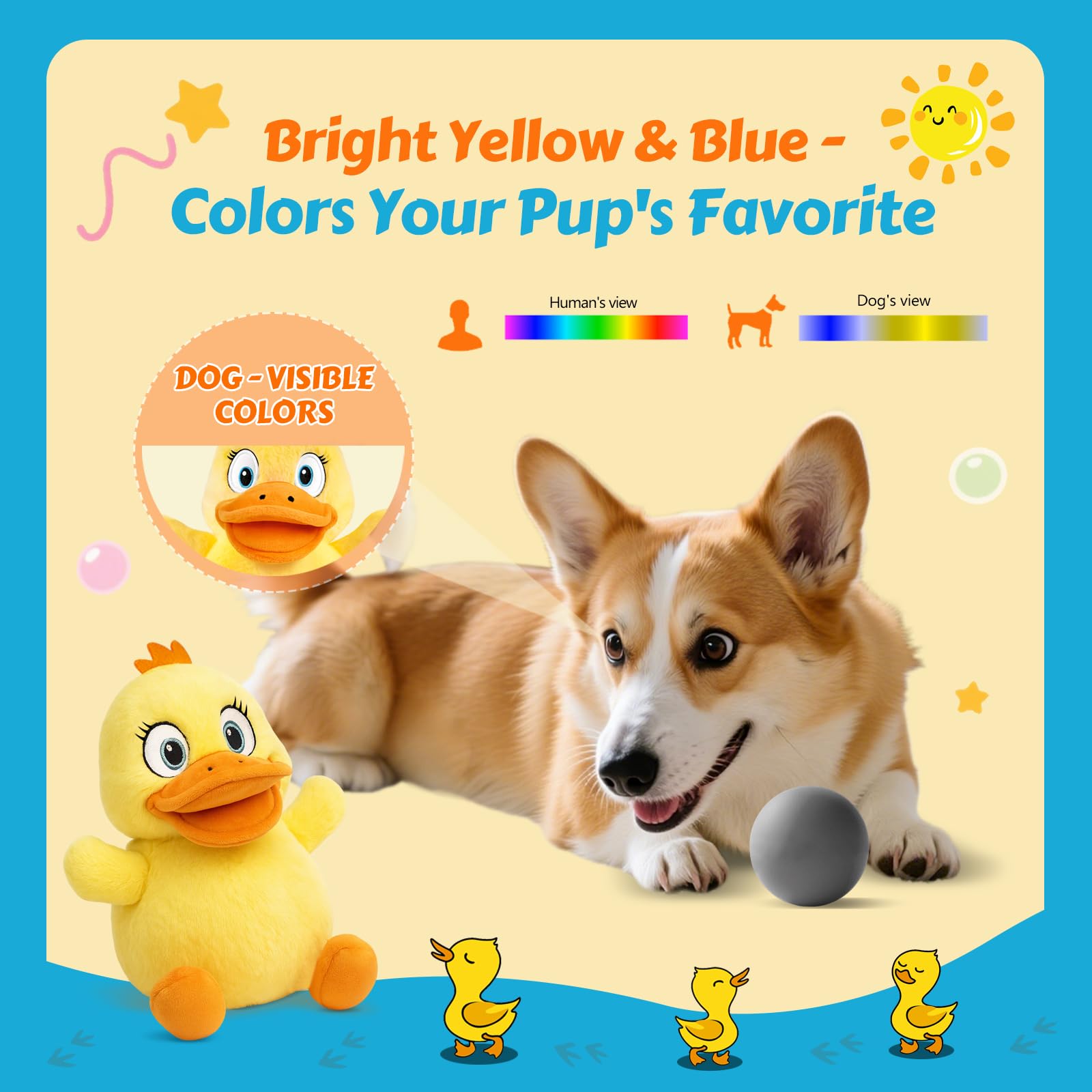 BluPup patito parlante tamaño ocho pulgadas para juego portátil