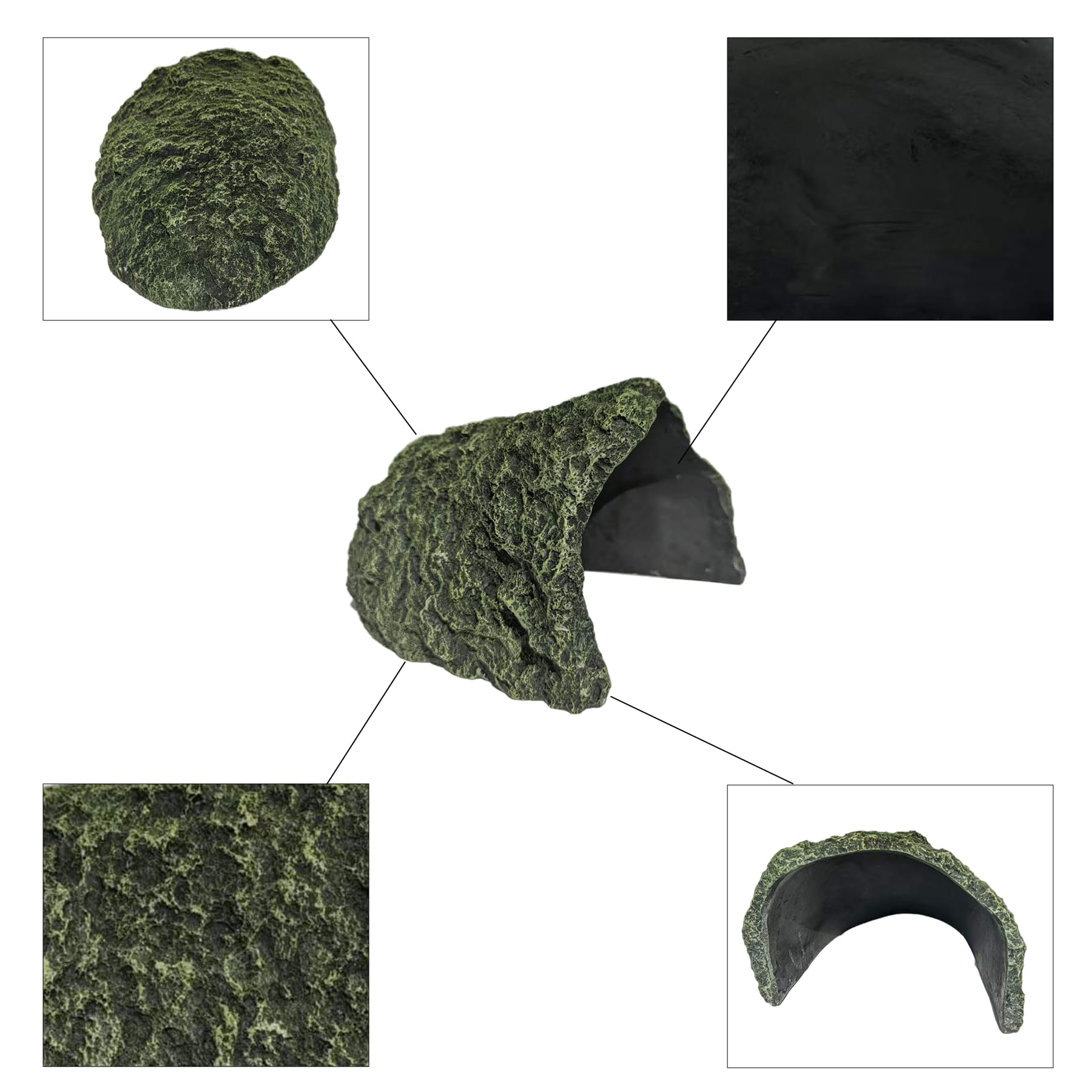 BLWAFY Textura natural crea hábitat realista en terrario para reptiles
