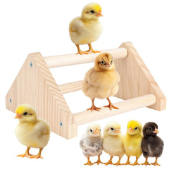 Bneykrir percha para pollos, madera de pino natural, ideal para descansar y ejercitarse.