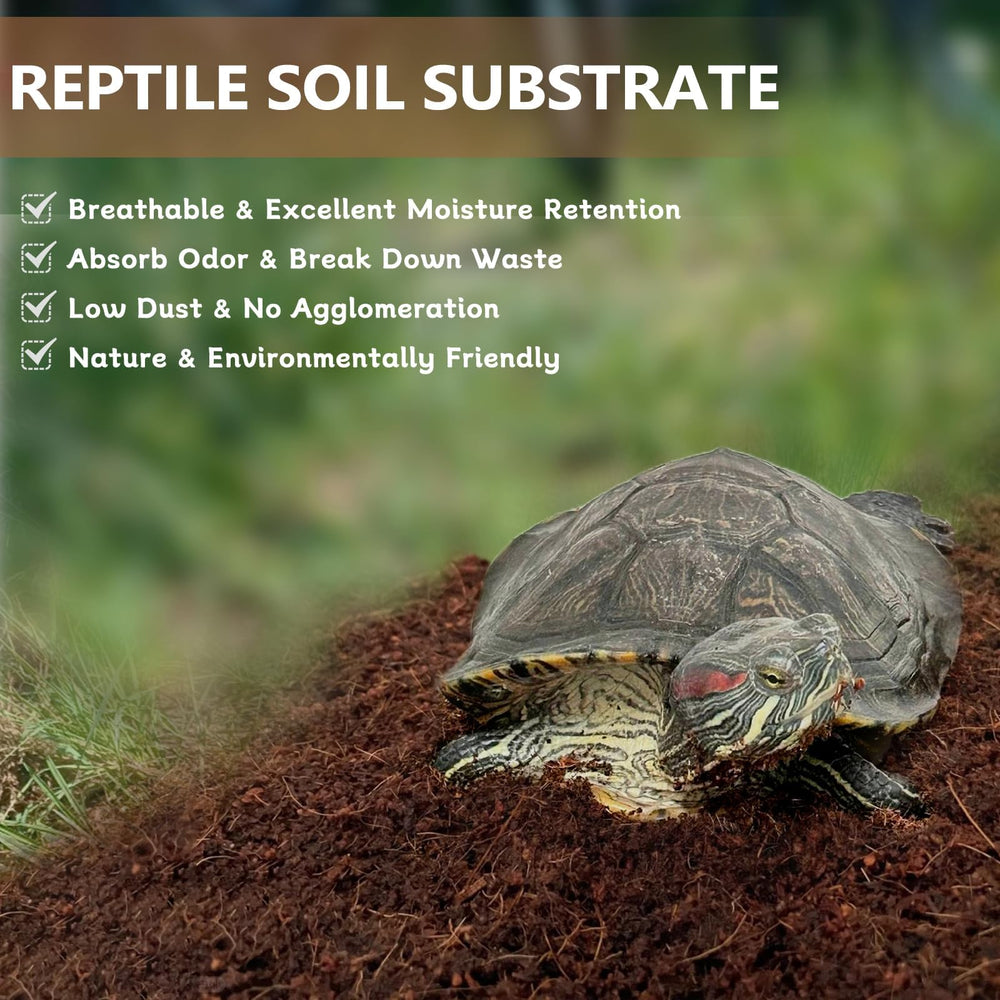 BNOSDM sustrato para reptiles, humedad estable en terrario para un ambiente cómodo.