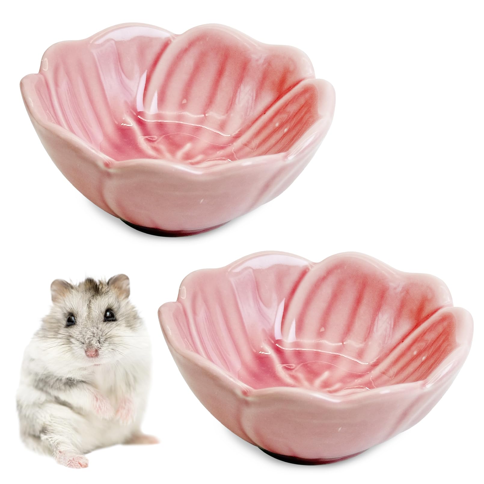 BNOSDM tazón cerámico Flor Rosa Narciso frente, ideal para comida diaria