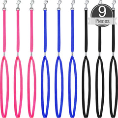 Boao conjunto de 9 anillos de grooming en nylon para mascotas, ideal para sesiones de grooming.