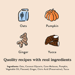 Aroma natural de calabaza y jengibre en galletas digestivas para perros.