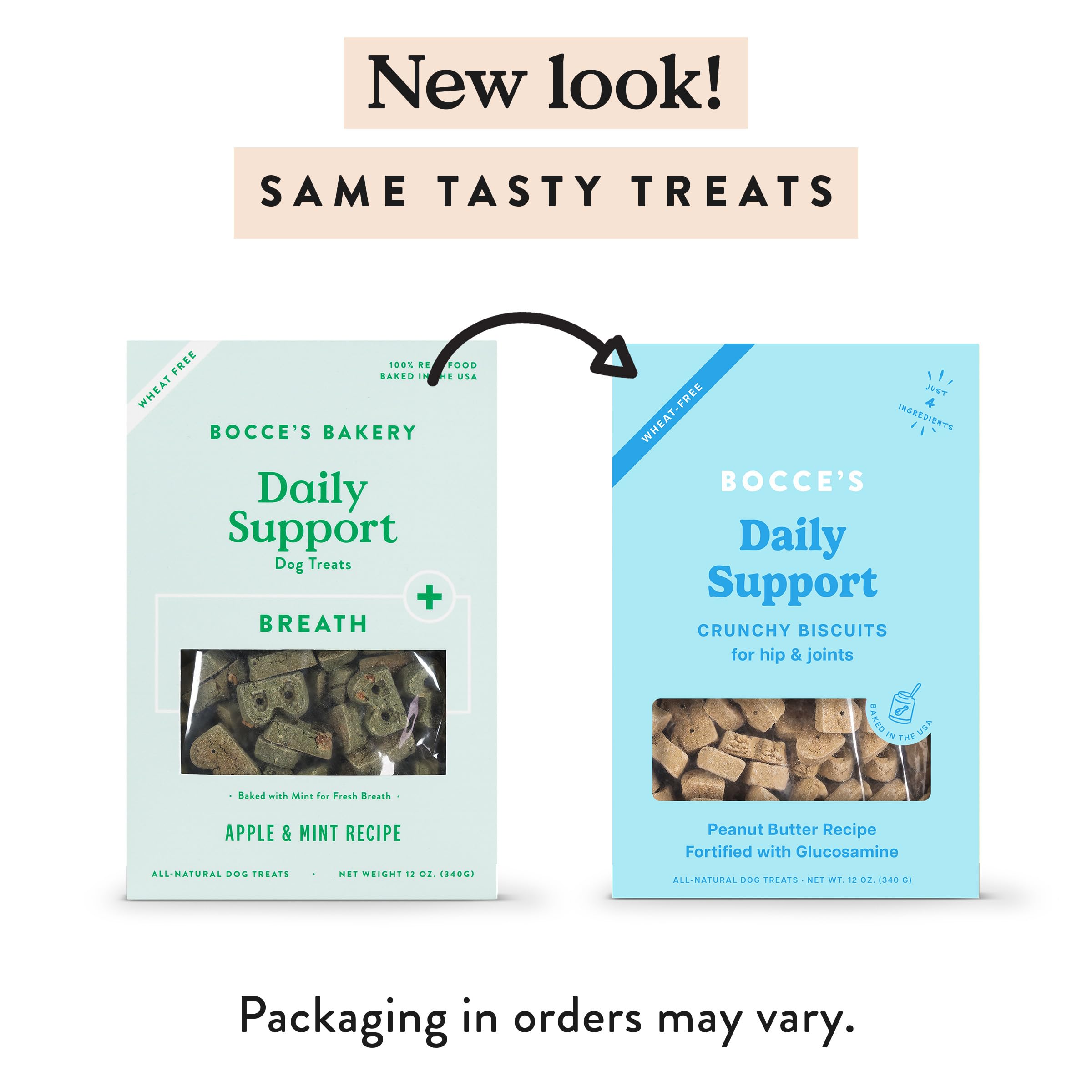 Bocce's Bakery snack crujiente para uso diario del perro