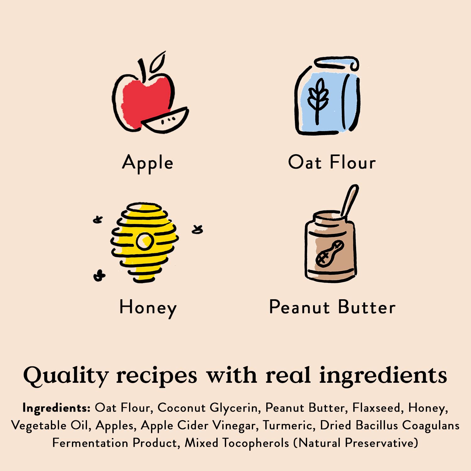 Bocce's Bakery Dailies Super Shield, ingredientes reales para snack natural.
