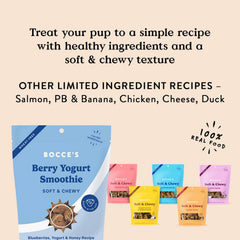 Producto hecho en Estados Unidos con ingredientes locales de Bocce's Bakery.