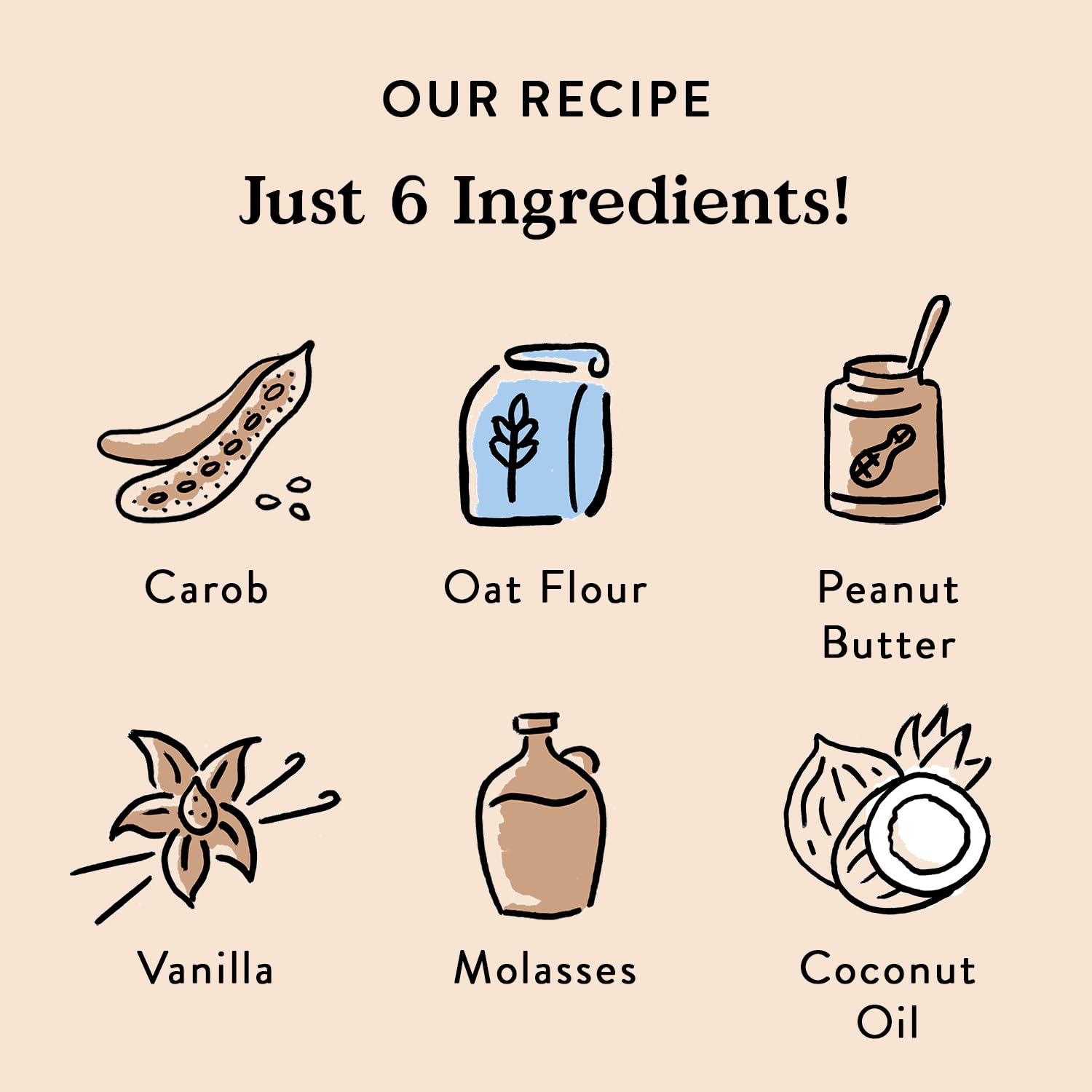 Ingredientes naturales de Bocce's Bakery en una galleta sin trigo