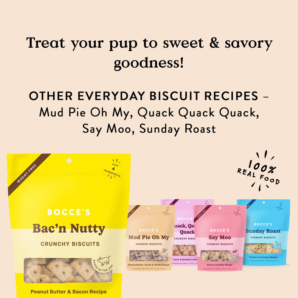 Bocce's Bakery biscitos sin trigo para perros con sensibilidad alimentaria.