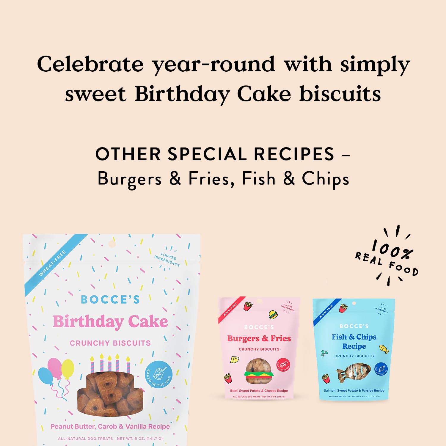 Galleta Bocce's Bakery con mantequilla de maní y vainilla, sabor delicioso
