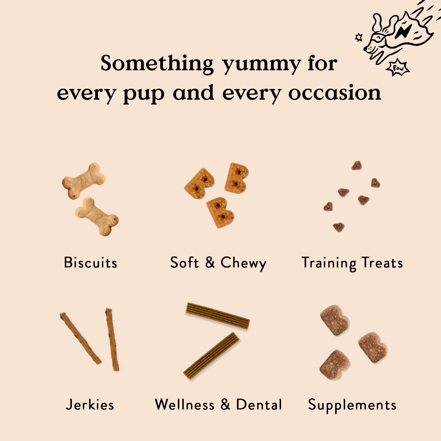 Uso diario de galletas para perros con sabor natural Bocce's Bakery.