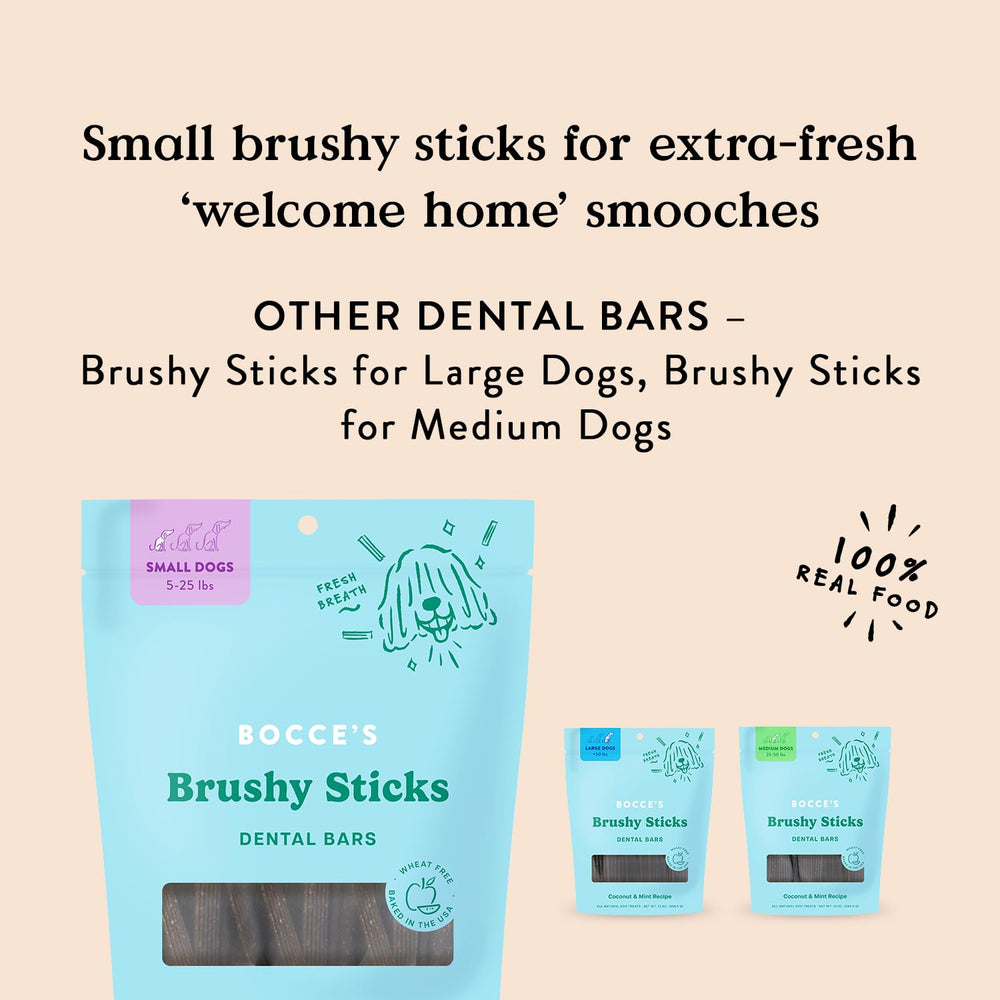 Bocce's Bakery ingrédients naturels menthe coco pour friandise dentaire.