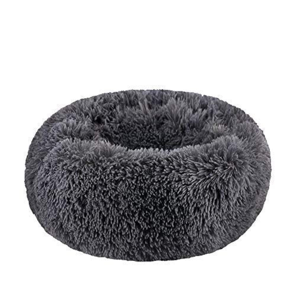 BODISEINT cama redonda de peluche suave para gatos y perros pequeños