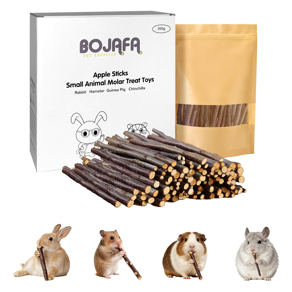 Bojafa bastones de manzana para mascotas pequeñas, juguete dental diario.