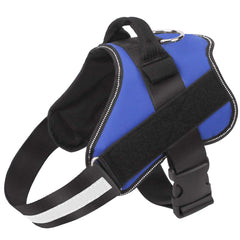 Bolux arnés para perro sin tirones en azul, ideal para paseos cómodos.