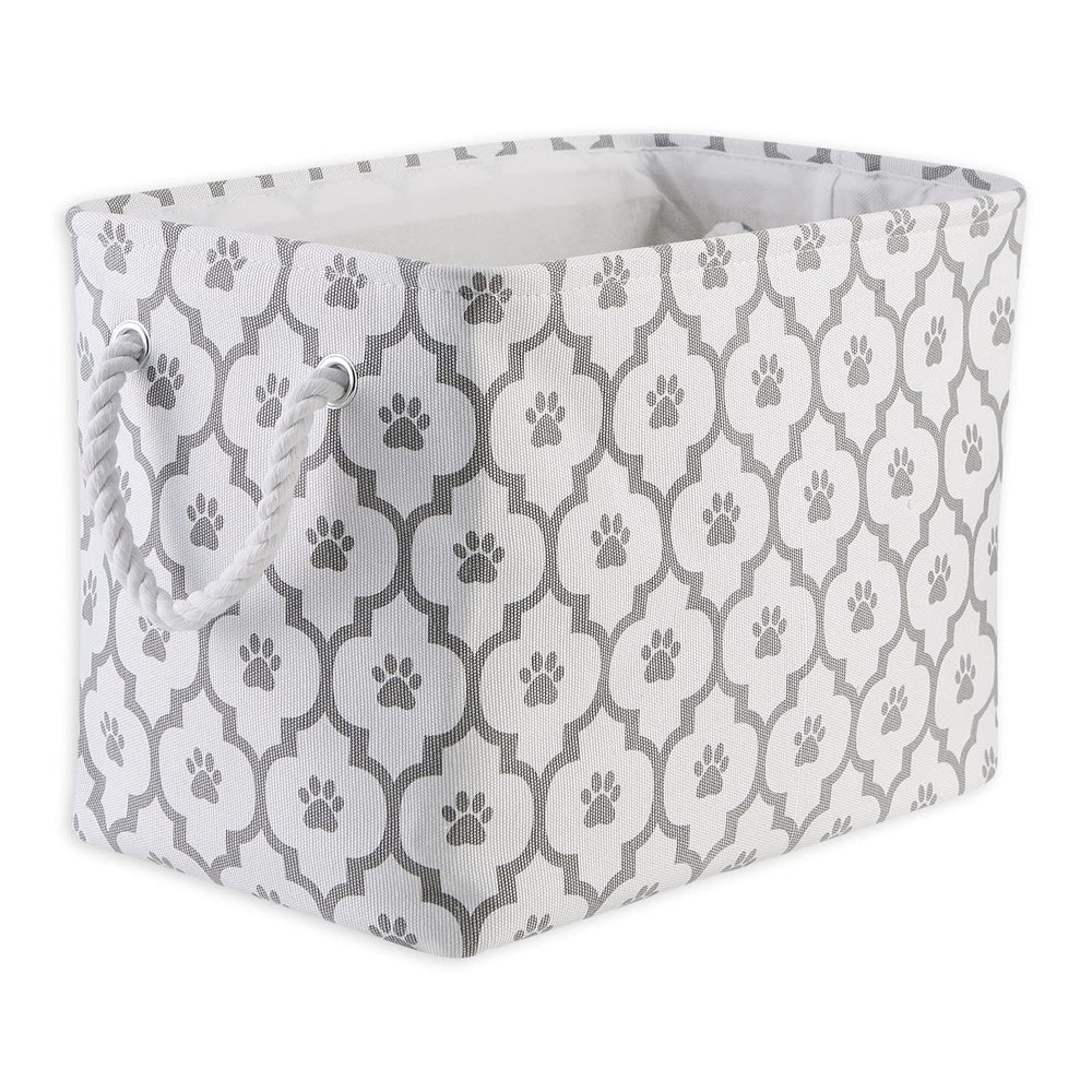 Bone Dry almacenamiento con huella entrelazada, ideal para ordenar juguetes y accesorios.