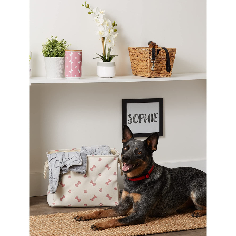 Bone Dry organizador de hogar para mascotas, aspecto lúdico y organizado en rosa