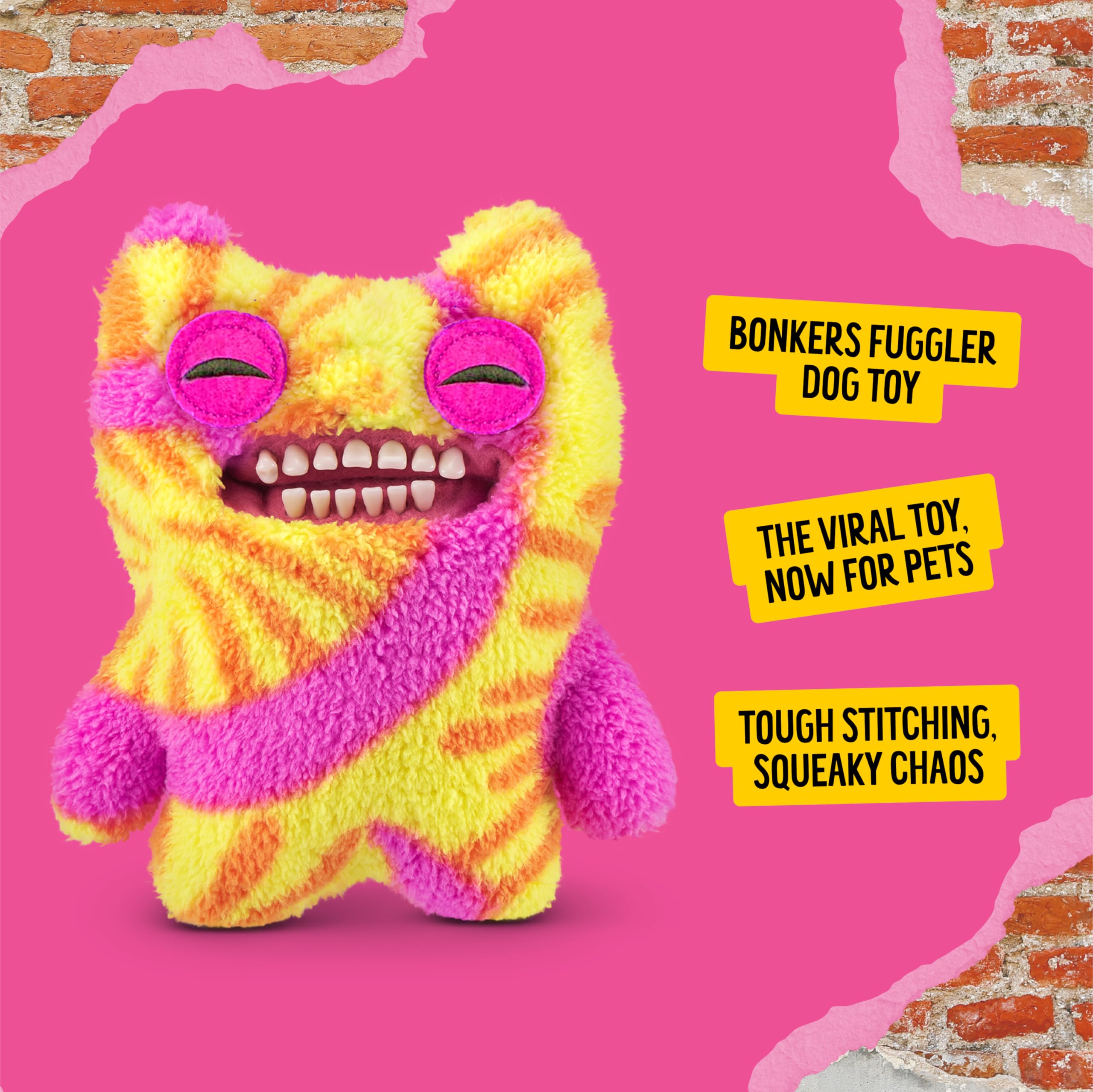 Bonkers Fuggler: costuras reforzadas para mordidas y tirones diarios