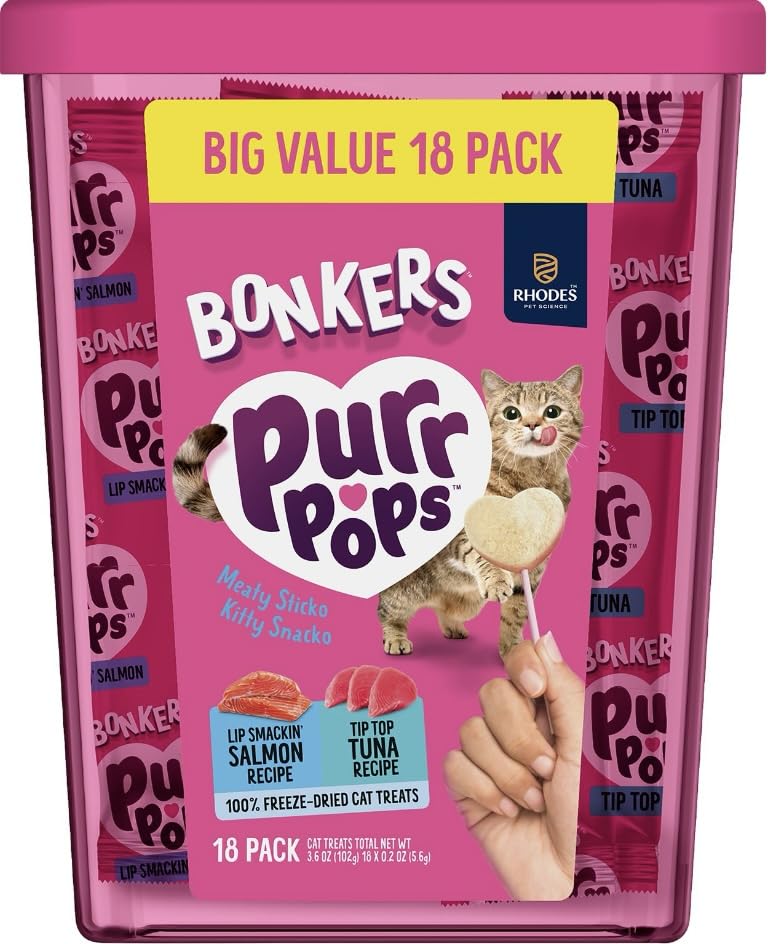 Bonkers Purrpops: envase reutilizable para conservar la frescura de los snacks
