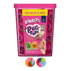 Bonkers Purrpops, lata cerrada, premio sabroso para entrenamiento y juego.