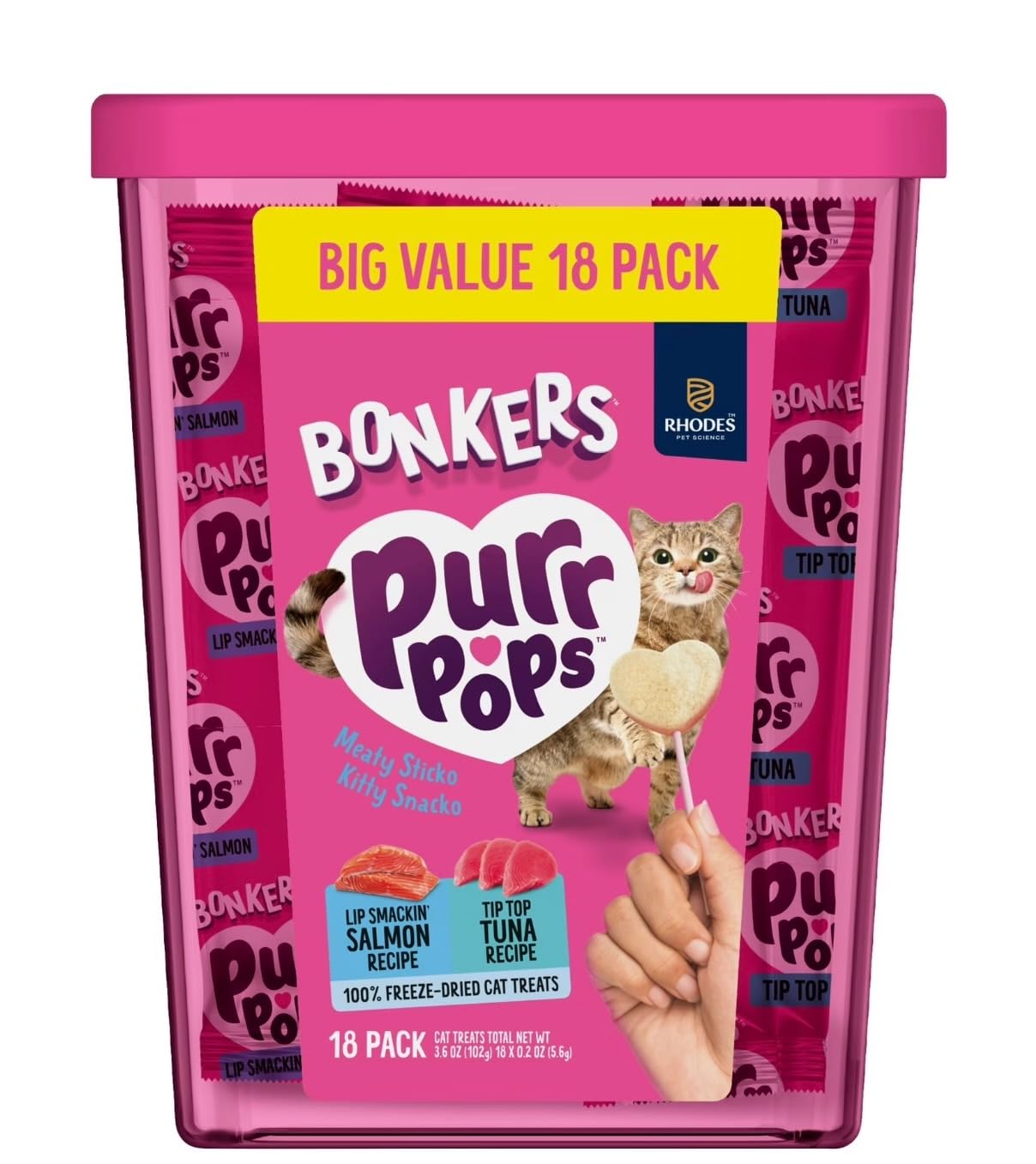 Palitos de recompensa BONKERS para sesiones de juego y entrenamiento ligero.