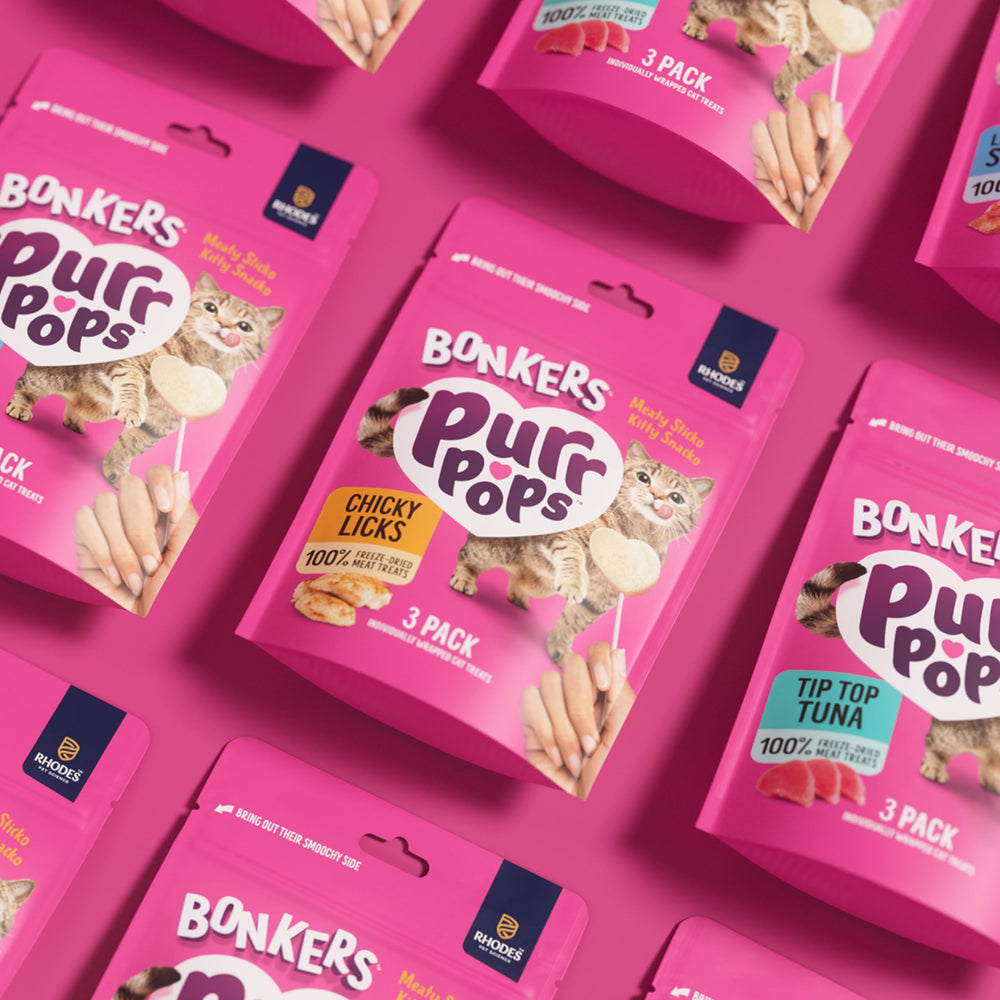 Textura crujiente de Bonkers Purrpops lista para jugar