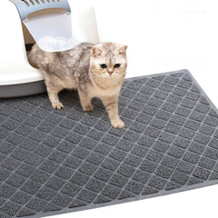 BOOMIBOO alfombrilla para caja de arena de gato 24x35: retiene residuos y facilita limpieza.
