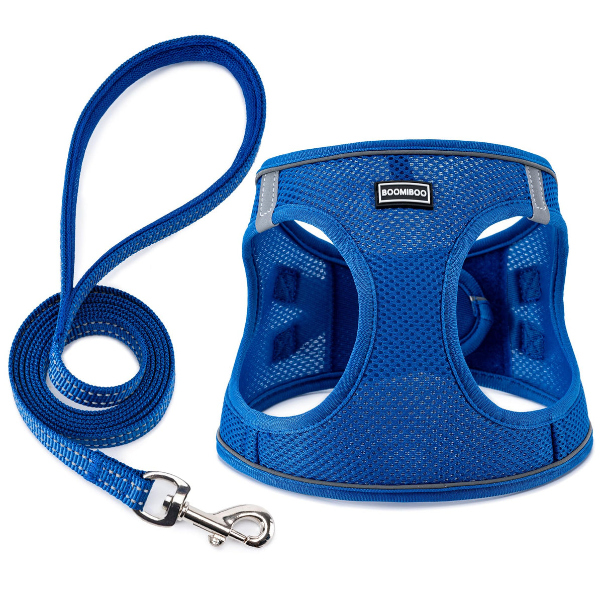 BOOMIBOO arnés para perro con correa para paseos cómodos y controlados.