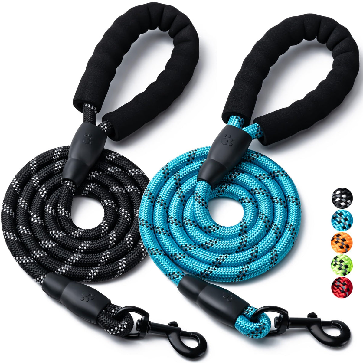 BOOMIBOO correa resistente para perros de 4 a 6 pies para paseos confiables.