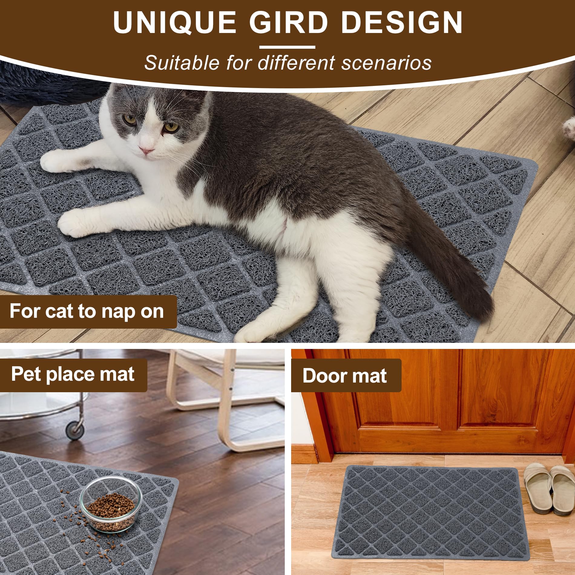 BOOMIBOO mat arenero gato-tamano-23x14, ideal para areneros pequeños