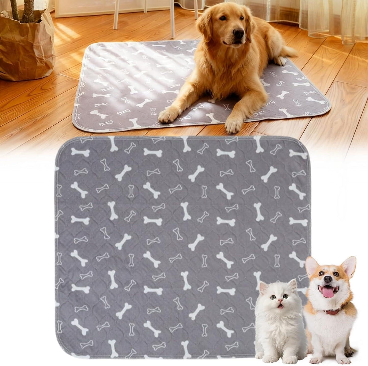 Tapete Boryaowang para cachorros con feromonas y absorción.