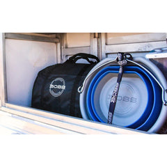 Bolsa de viaje Boss para transportar cubos colapsables de forma ordenada.