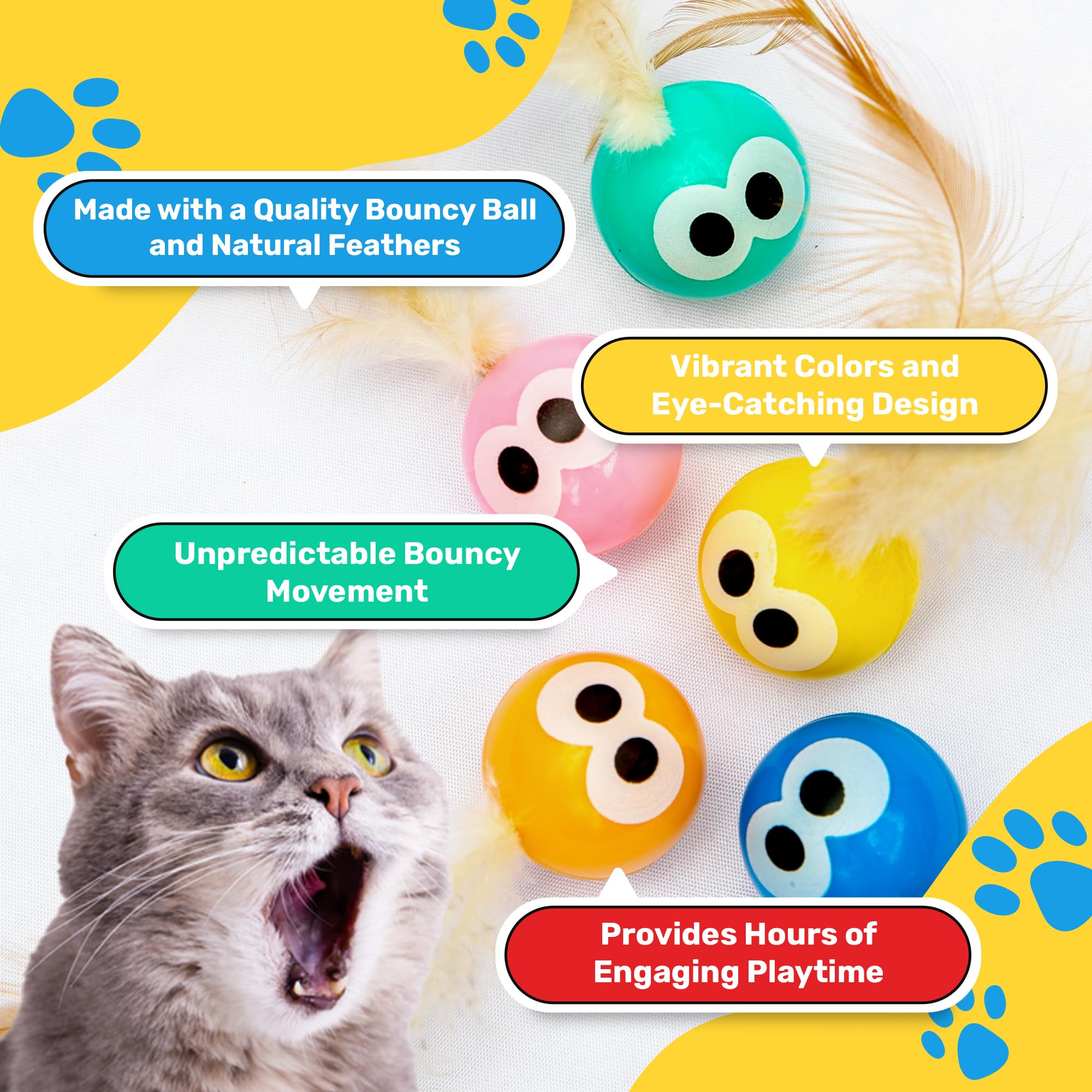 Bouncy Tails: bola de juego con rebote potente para saltos y persecuciones dinámicas