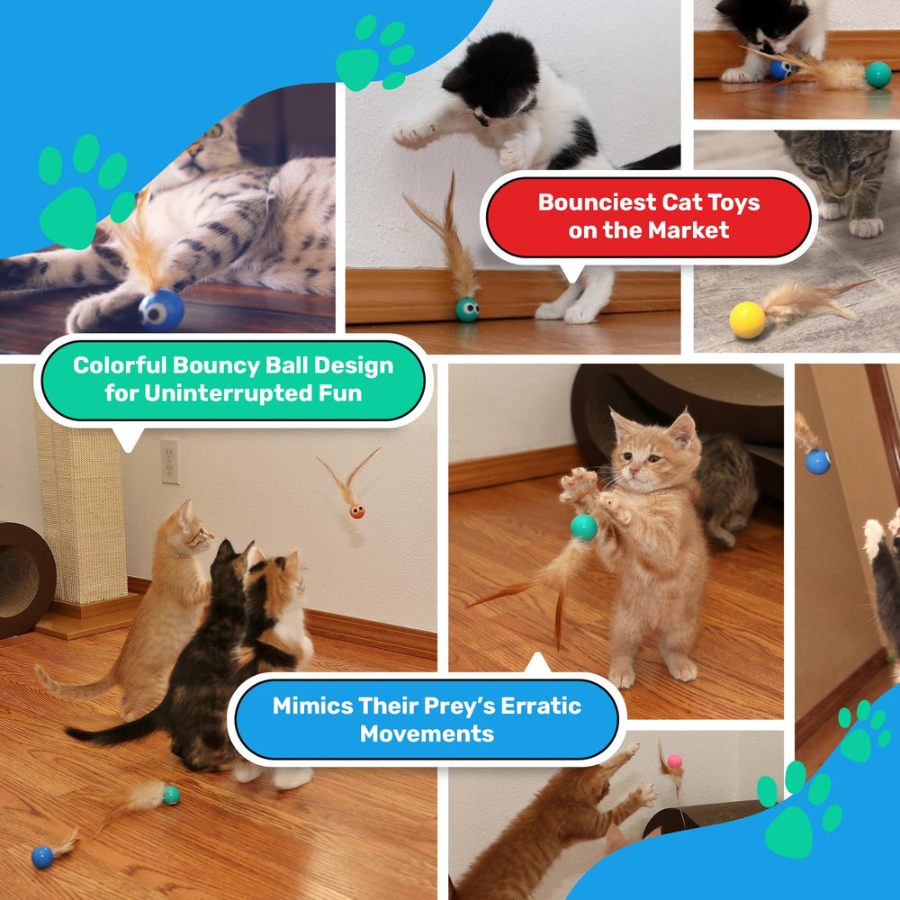 Bouncy Tails: tamaño ideal para que el gato persiga, atrape y empuje sin esfuerzo