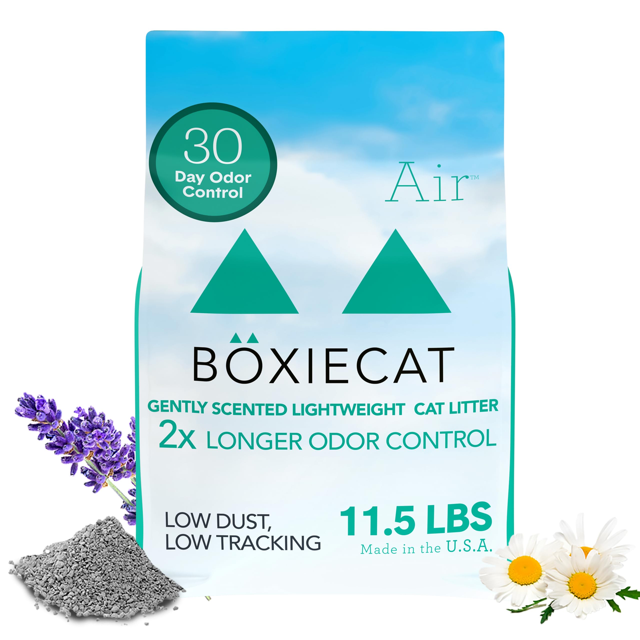 Boxiecat arena para gatos suave con control de olor durante 30 días