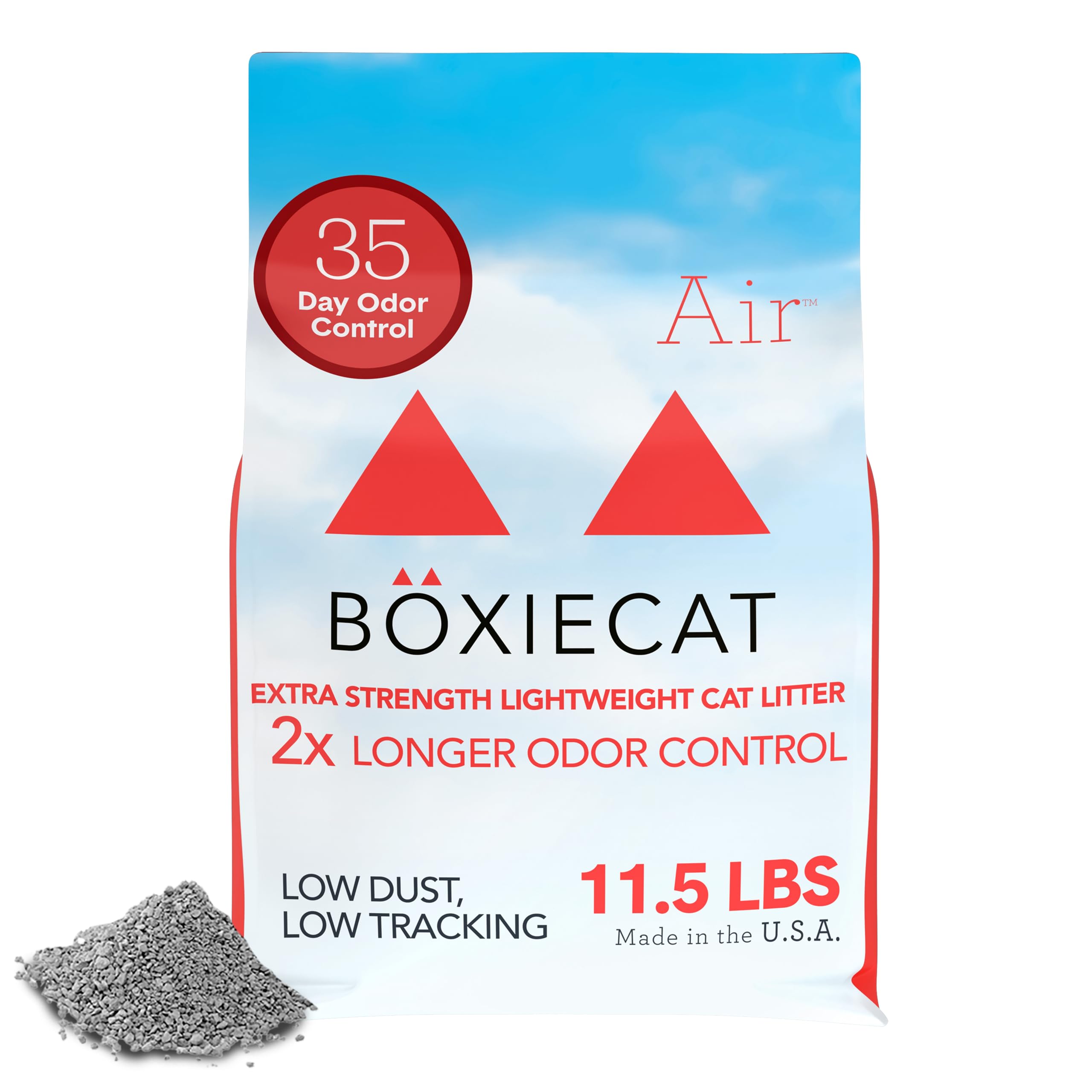 Arena Boxiecat de fuerza extra, bolsa ligera facilita el manejo diario
