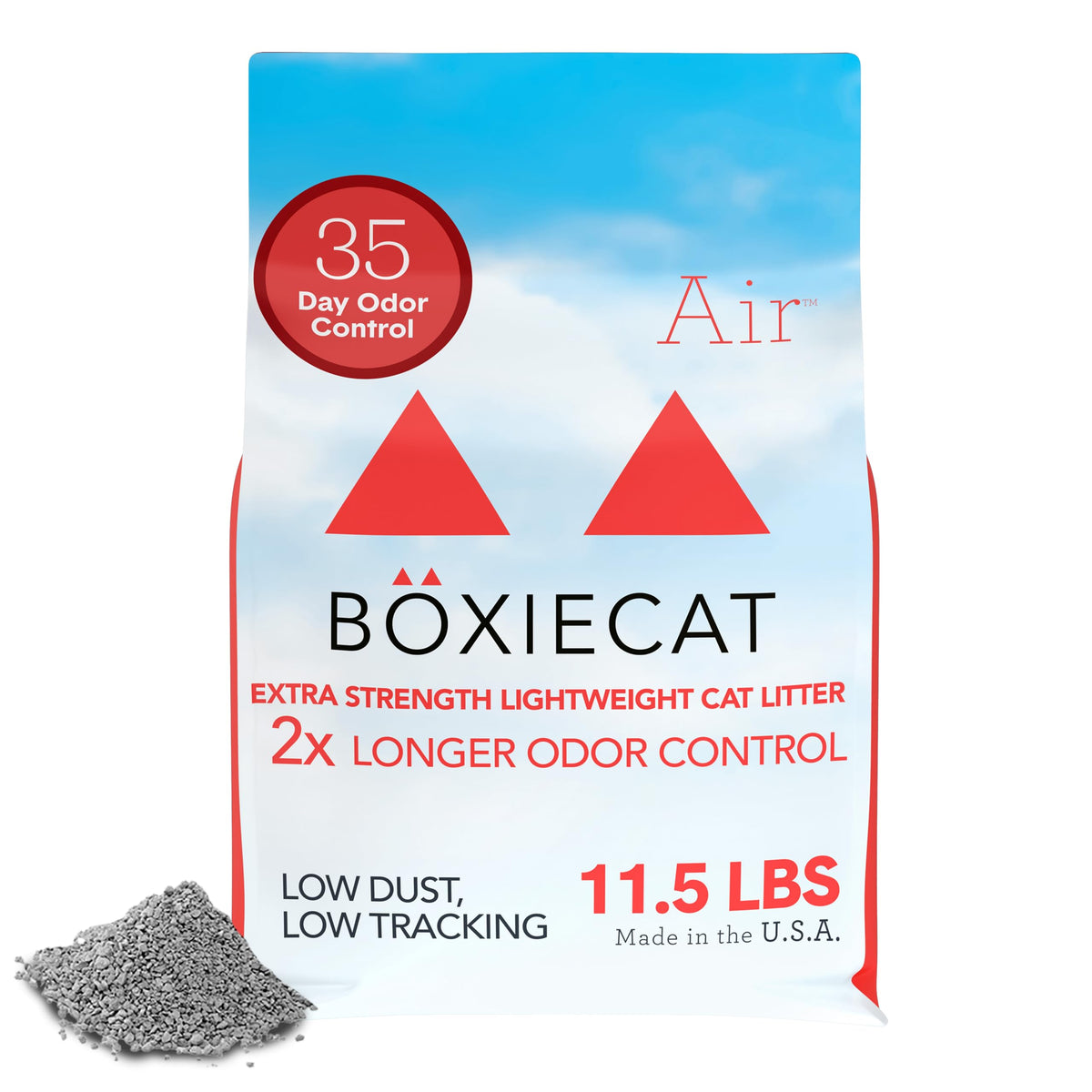 Arena Boxiecat de fuerza extra, bolsa ligera facilita el manejo diario