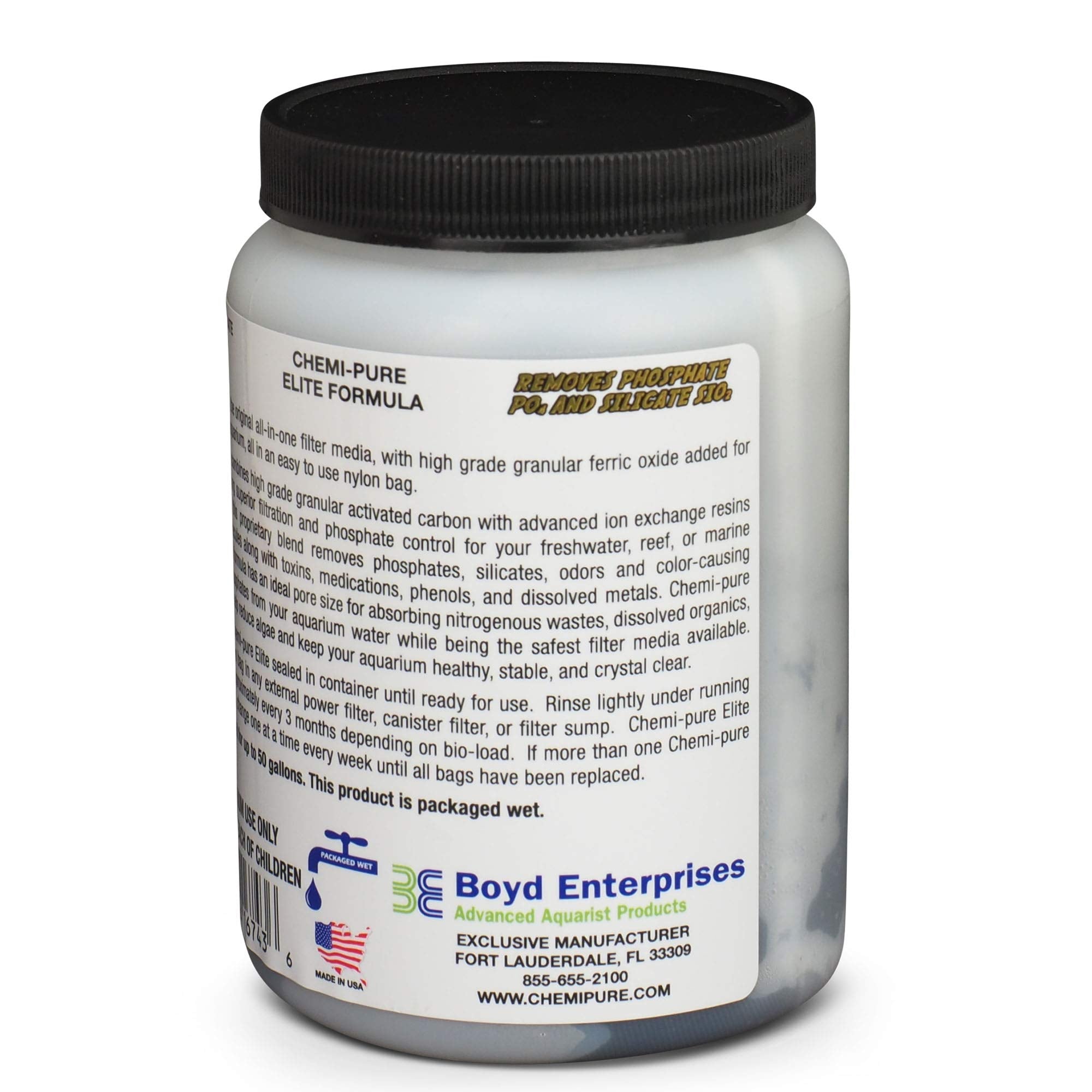 Chemipure Elite es compatible con filtros externos para mejor filtración.