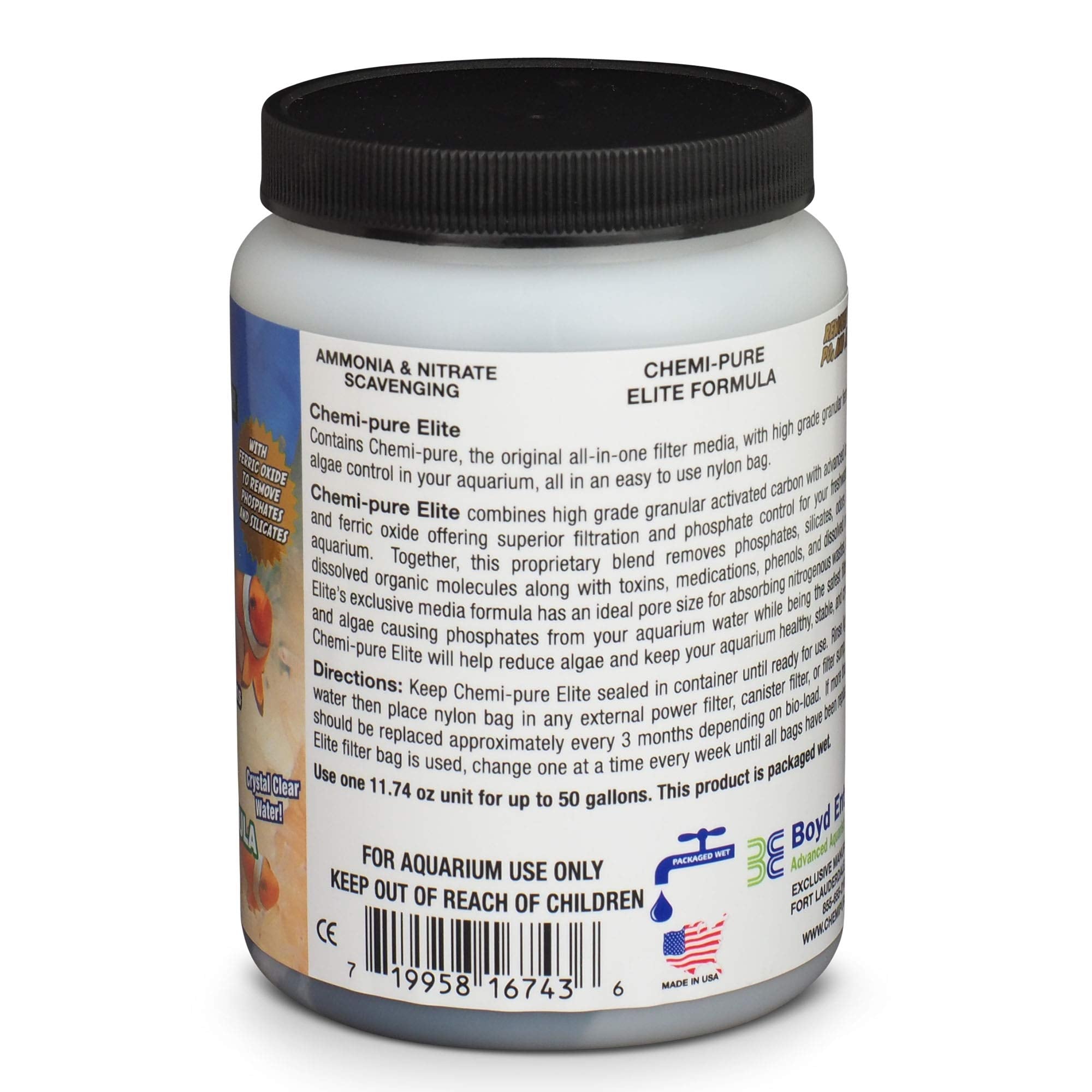 Chemipure Elite elimina metales y fosfatos en acuarios.